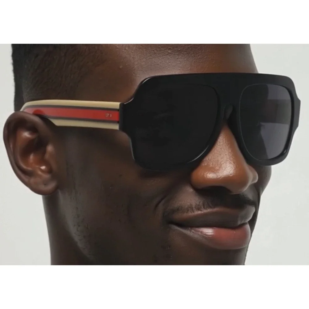 Sunglasses Oversized Square Frame Fashion‎ Shades Men Trendy Street Wear Lentes